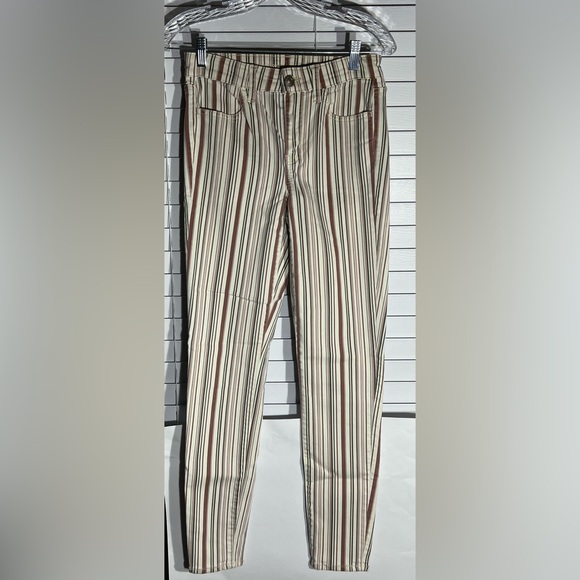 American Eagle Next Level Stretch Striped Jegging Womens size 4 - Picture 1 of 9